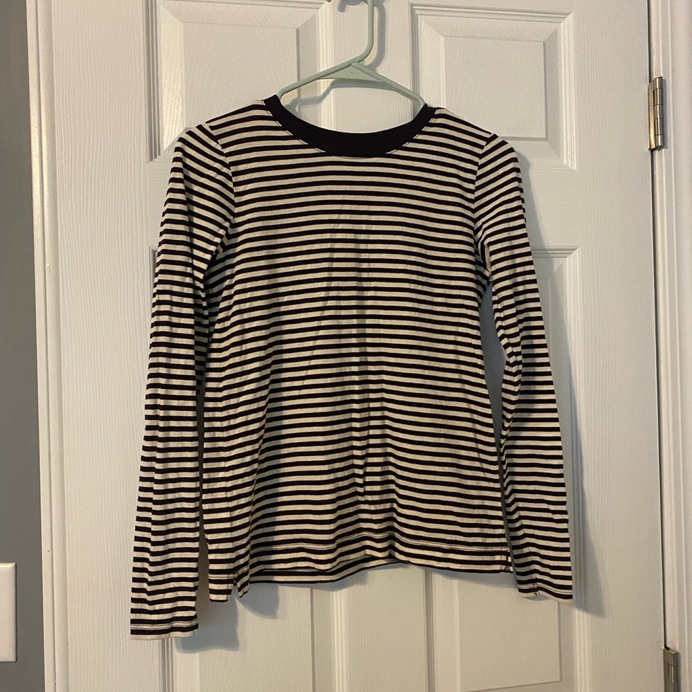 Loft womens long sleeve striped tee shirt XXS